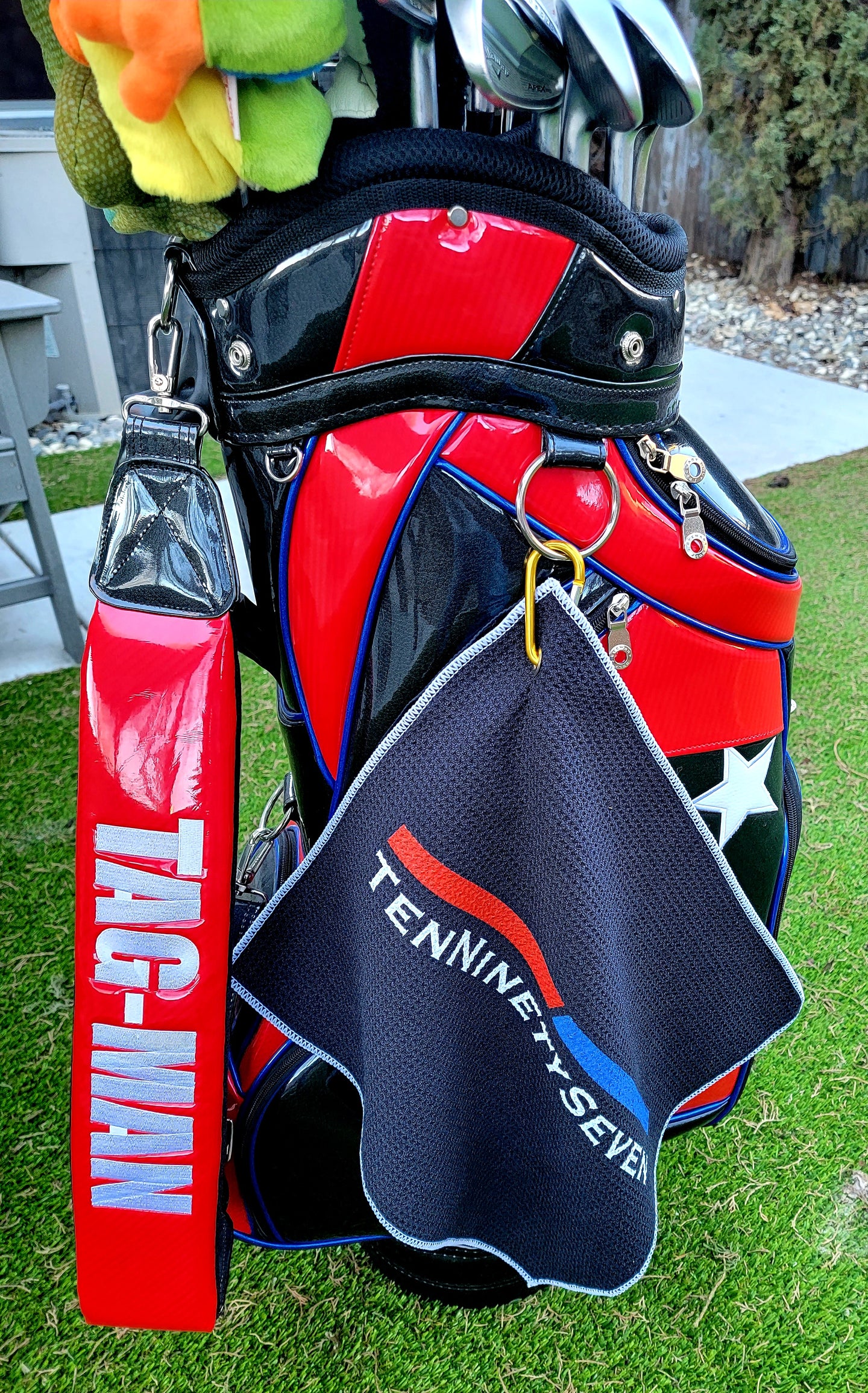 TenNinetySeven logo golf towel
